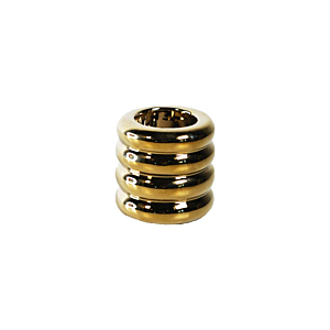 Porte Bougie Cylindrique – Doré