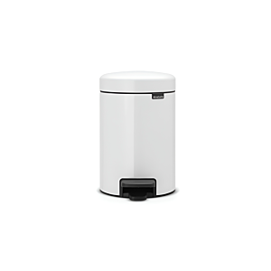 Poubelle À Pedale Newlcon 3L – Blanc Poubelles de salle de bain