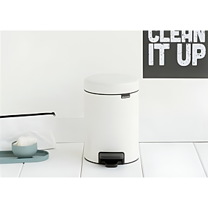 Poubelle À Pedale Newlcon 3L – Blanc