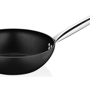 Wok Antiadhésif Prochef 28×8 Cm - Noir