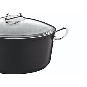 Marmite 8,70L Granite Avec Manche - Noir