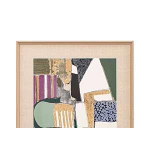 Tableaux Abstrait Avec Cadre 60X80X3,8 - Multicouleur