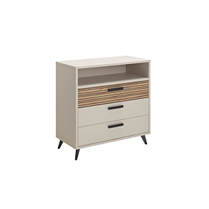 Commode Bravo - Blanc / Chêne