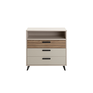 Commode Bravo - Blanc / Chêne