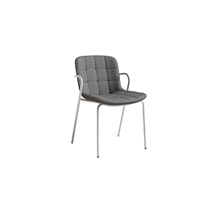 Chaise Rae Avec Accoudoir - Marron