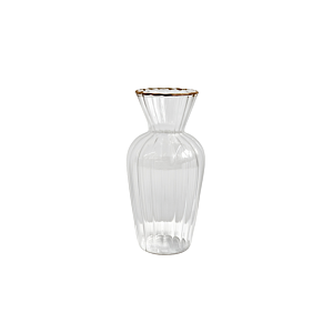 Vase Orion + Bordure Dorée 7.5X7.5X15Cm - Doré Vases décoratifs
