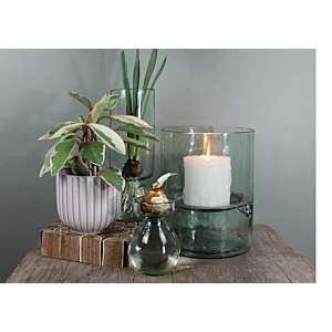 Vase Horizon En Verre 13.5X13.5X37Cm - Gris