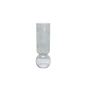 Vase Horizon En Verre 13.5X13.5X37Cm - Gris Vases décoratifs