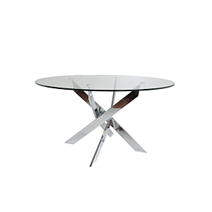 Table Ronde Ruth 140Cm - Chromé