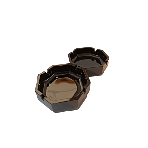 Set 2 Cendriers Pentagone - Noir Art de la table