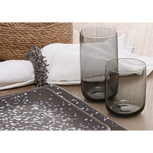 3 Verres À Eau Iconic 360Ml - Noir