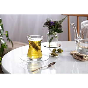 Lot De 6 Verres À Thé Aida 160Ml - Blanc