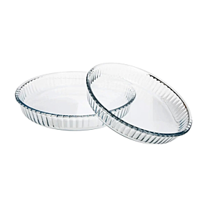 Set 2 Plats A Four Borcam Rond - Blanc Préparations culinaires