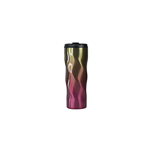 Mug Wavy Isothermique 2 Parois Acier Inoxydable 500 Ml - Rose Art de la table