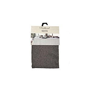 Nappe Richbond Coton Chine 140X240 - Noir / Grège Linge de table