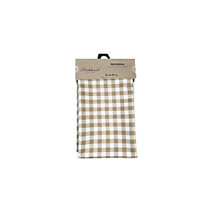Nappe Richbond Imprimée Carreaux 140X240 - Taupe