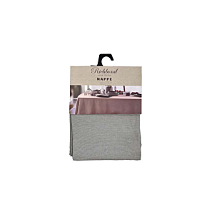 Nappe Richbond 100% Coton 140X240 - Gris Linge de table
