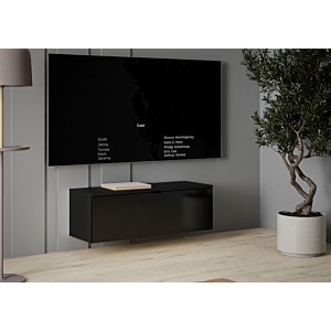 Meuble Tv Libertad 99,9Cm - Noir Laqué