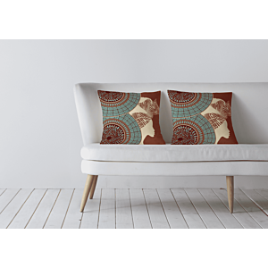 Coussin Mood Africain 45X45Cm – Multicouleur