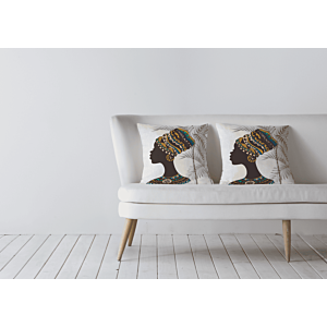 Coussin Style Africain 45X45 Cm – Multicouleur