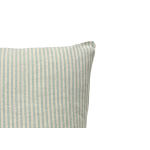 Coussin Exterieur Rayé 45X45Cm - Vert Eau