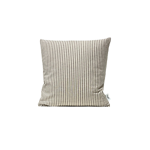 Coussin Exterieur Rayé 45X45Cm – Marron Textile
