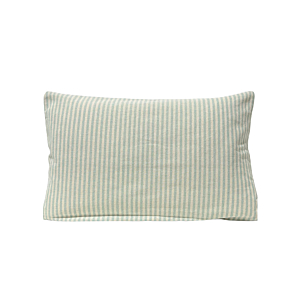 Coussin Exterieur Rayé 30X50Cm - Vert Eau Textile