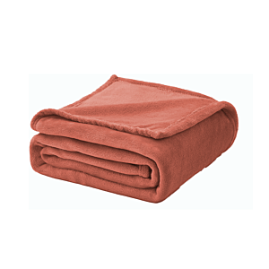 Couverture Flanelle Miko & Mino - Rouge Brique Essentiel HIVER