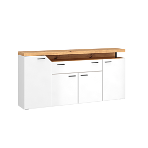 Meuble Multifonctions Nico - Blanc / Chêne Soldes été vague 2
