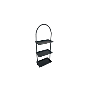 Serviteur 3 Etages 48/20Cm- Noir Serviteurs
