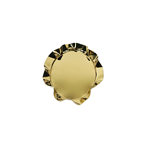 Plat De Presentation Oval - Doré 