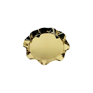 Plat De Presentation Rond - Doré Serviteurs