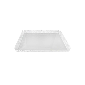 Plat De Presentation Zine 40Cm - Blanc