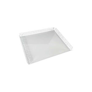 Plat De Presentation Zine 40Cm - Blanc Serviteurs