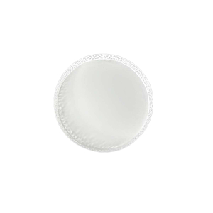 Plat De Presentation Zine Circulaire 30Cm - Blanc Serviteurs