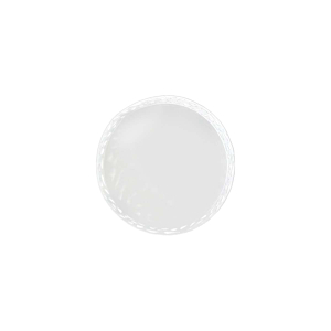 Plat De Presentation Zine Circulaire 20Cm - Blanc Serviteurs