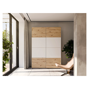 Armoire Schattmatt - Blanc Chêne