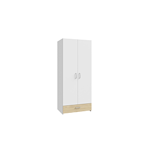Armoire Econobox 2 Portes - Blanc / Chêne Offres Ramadanesques