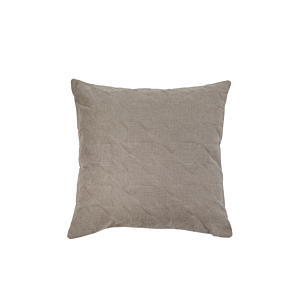 Coussin Avec Zip Et Remplissage 45X45Cm - Taupe Essentiel HIVER