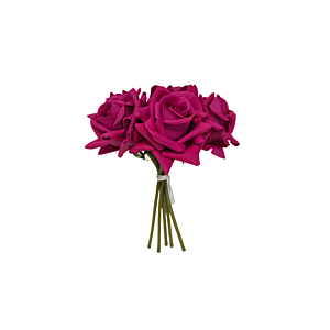 Bouquet De Roses Artificielles 26Cm - Violet Offres Ramadanesques