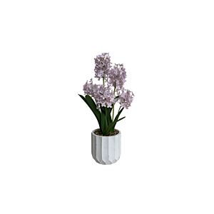 Plante Artificielle Hyacinth Avec Pot 45Cm - Mauve Offres Ramadanesques
