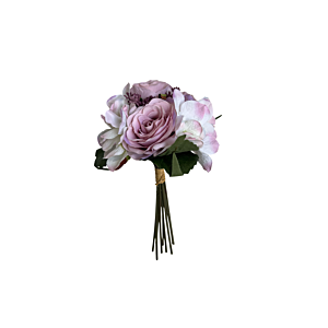 Bouquet De Roses Artificielles 31Cm - Mauve Offres Ramadanesques