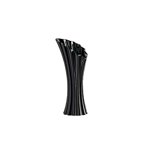Vase Nervure 10.3X22.5X8.5 Cm - Noir Vases décoratifs