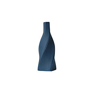 Vase Torsade 9.3X23.2X2.2 Cm - Bleu Vases décoratifs
