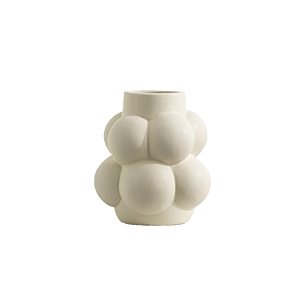Vase Bubble Mat 13X14.5X6Cm - Beige Vases décoratifs