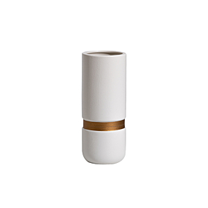 Vase Cylindrique 8X20 Cm - Blanc Vases décoratifs