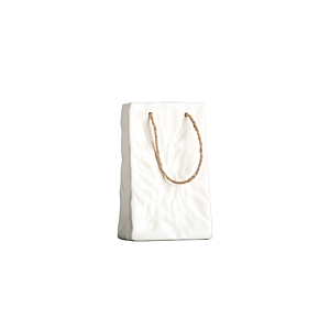 Vase Effet Sac Froisse 12X20X11.4Cm - Beige Vases décoratifs