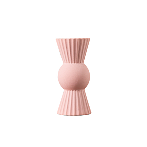 Vase Relifs Geometriques 9.8X21.5X8.5 Cm - Rose Vases décoratifs
