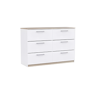 Double Commode Watson - Blanc / Chêne Offres Ramadanesques