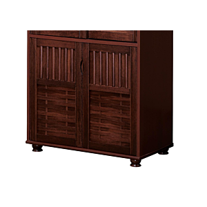Meuble Multifonction Acmi 2 Portes Coulissantes + 2 Portes Battantes - Oak
